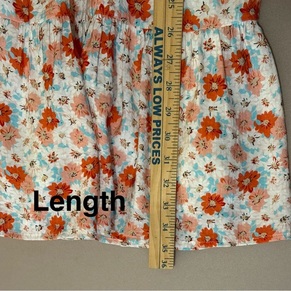 NWT In Loom Coral and White Floral Mini Dress - Picture 9 of 12